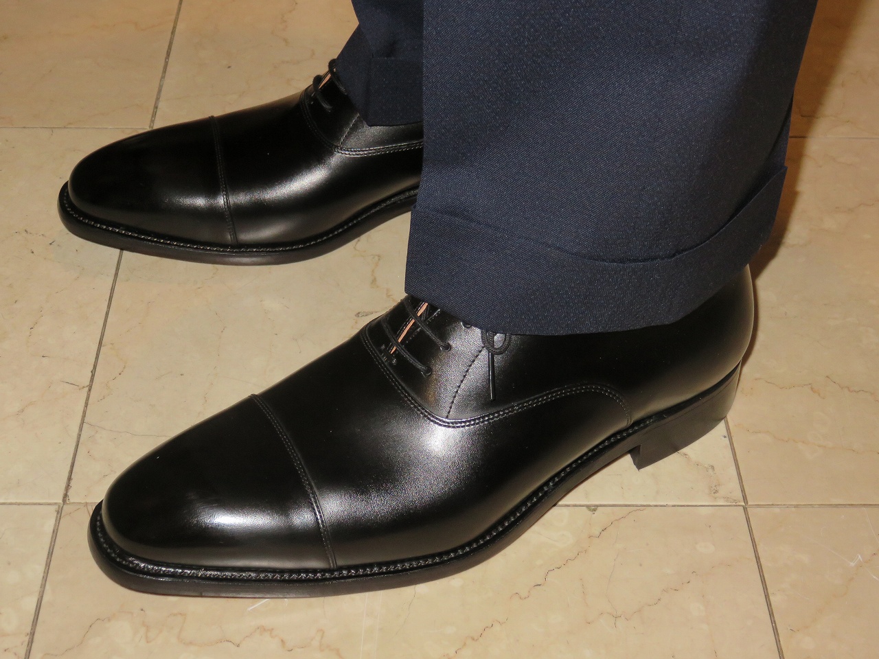 スコッチグレイン プレーントゥ 26.5 ビジネス 革靴 ブラック 黒 f17
